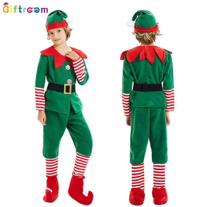 Christmas Elf Costume Set for Kids & Adults – Santa’s Helper Holiday Outfit