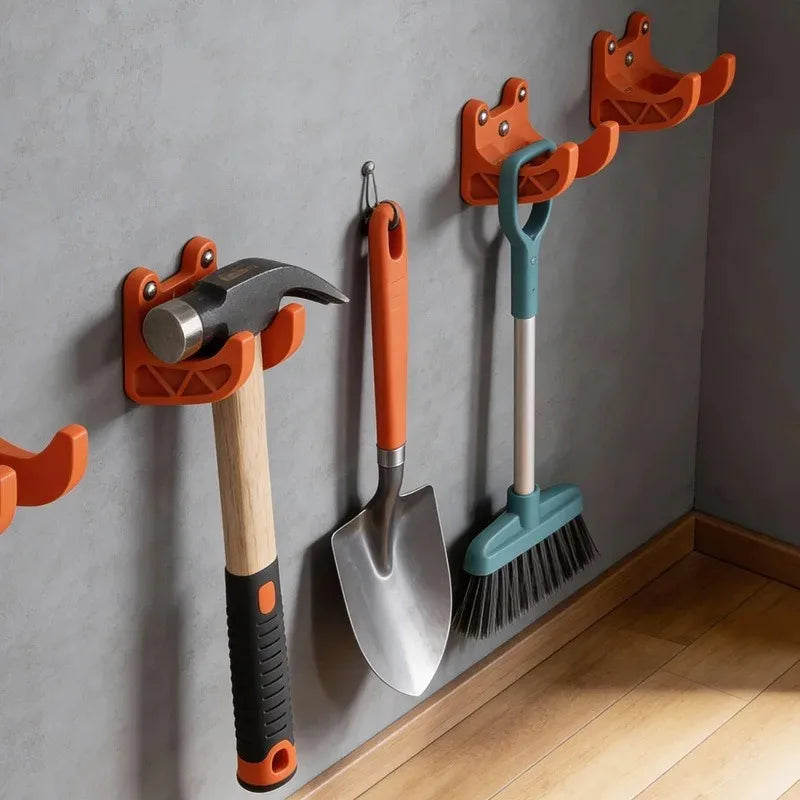 10-Piece Wall-Mounted Garden Tool Organizer