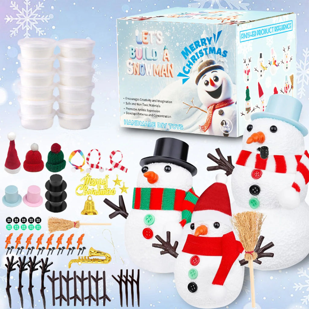 DIY Christmas Snowman Making Kit for Kids – Creative Holiday Craft Set