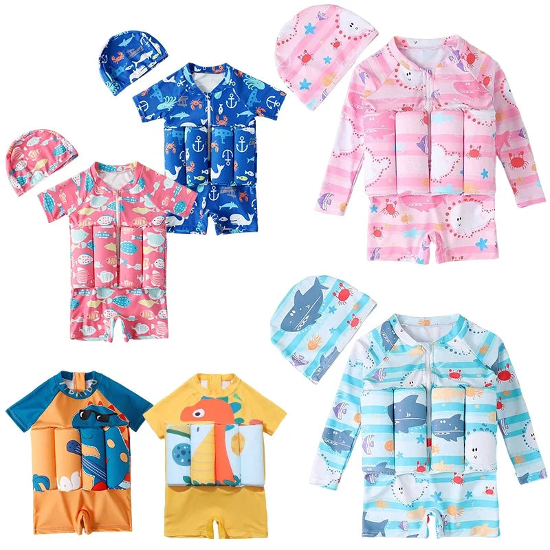 Kids’ Buoyancy Swimsuit – One-Piece Floatation Swimwear