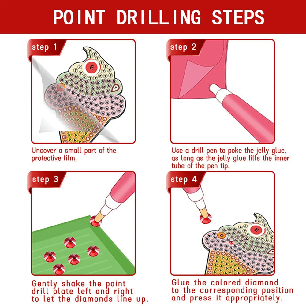 5D DIY Diamond Painting Keychain Kits – Christmas & Colorful Designs