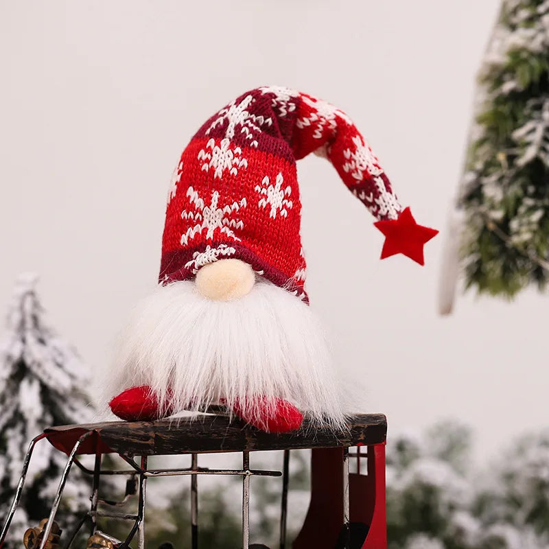 LED Light-Up Christmas Gnome – 20/30cm Faceless Plush Elf Holiday Decoration