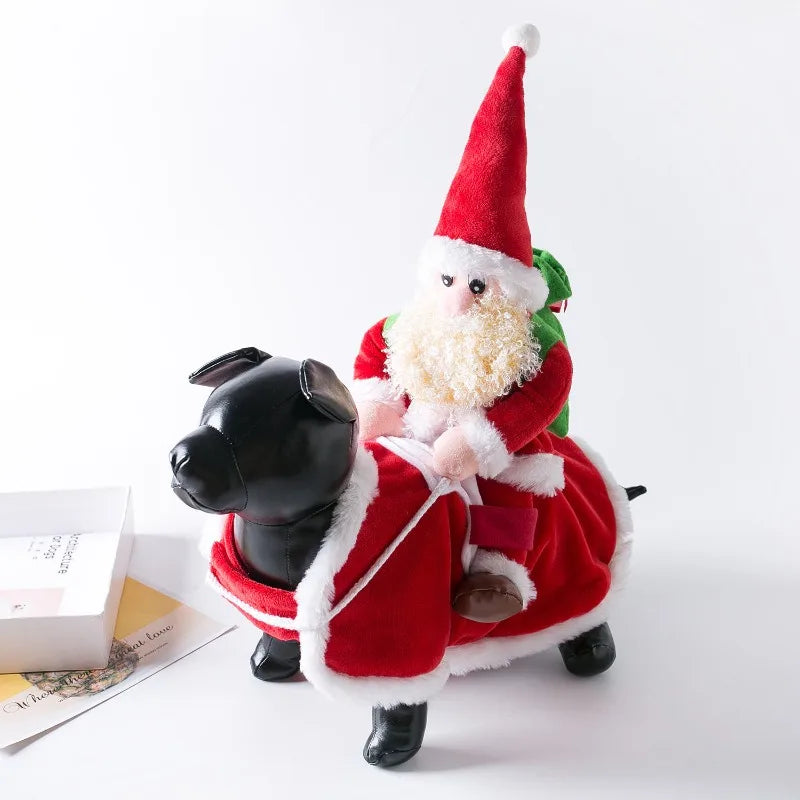 Santa Claus Christmas Dog Costume – Festive Holiday Pet Outfit