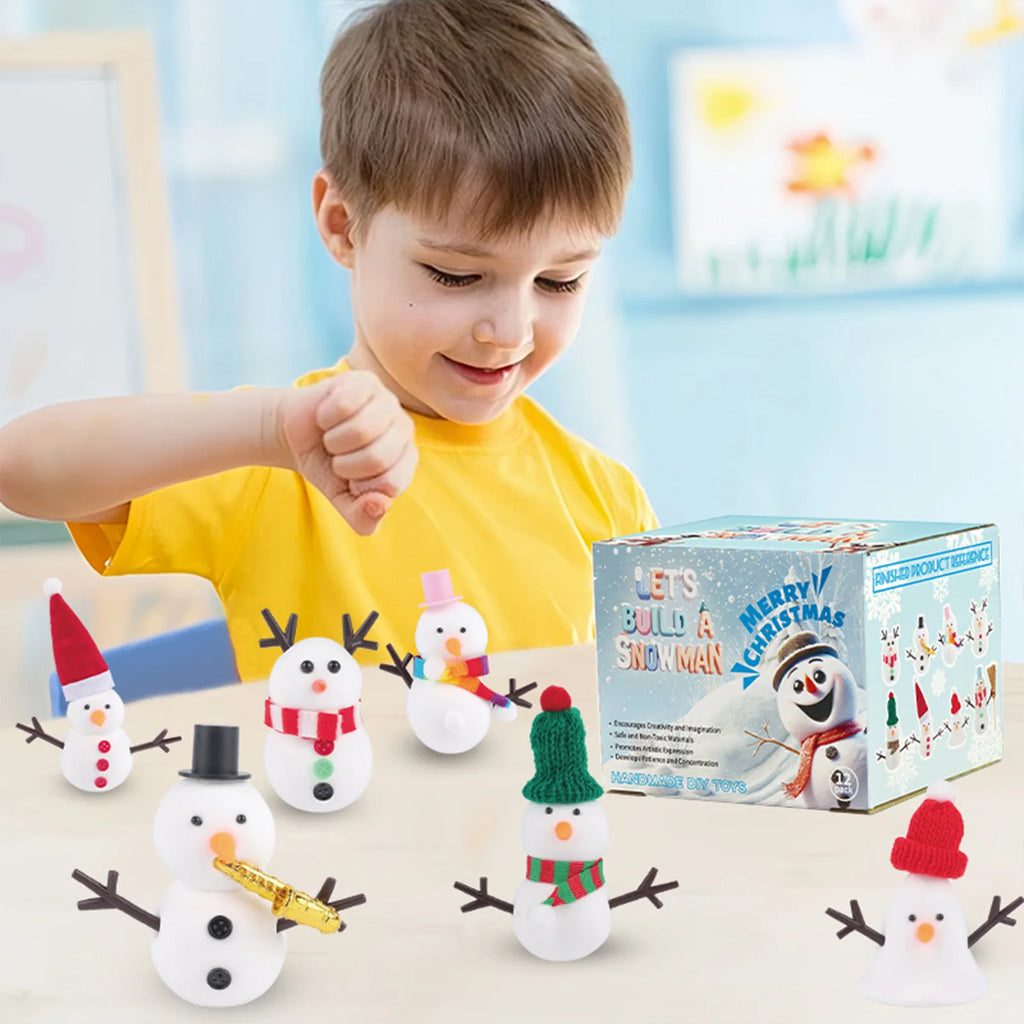 DIY Christmas Snowman Making Kit for Kids – Creative Holiday Craft Set