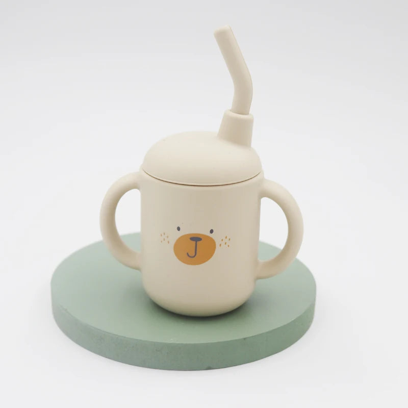 120ml Baby Silicone Sippy Cup – Leakproof BPA-Free Training Cup