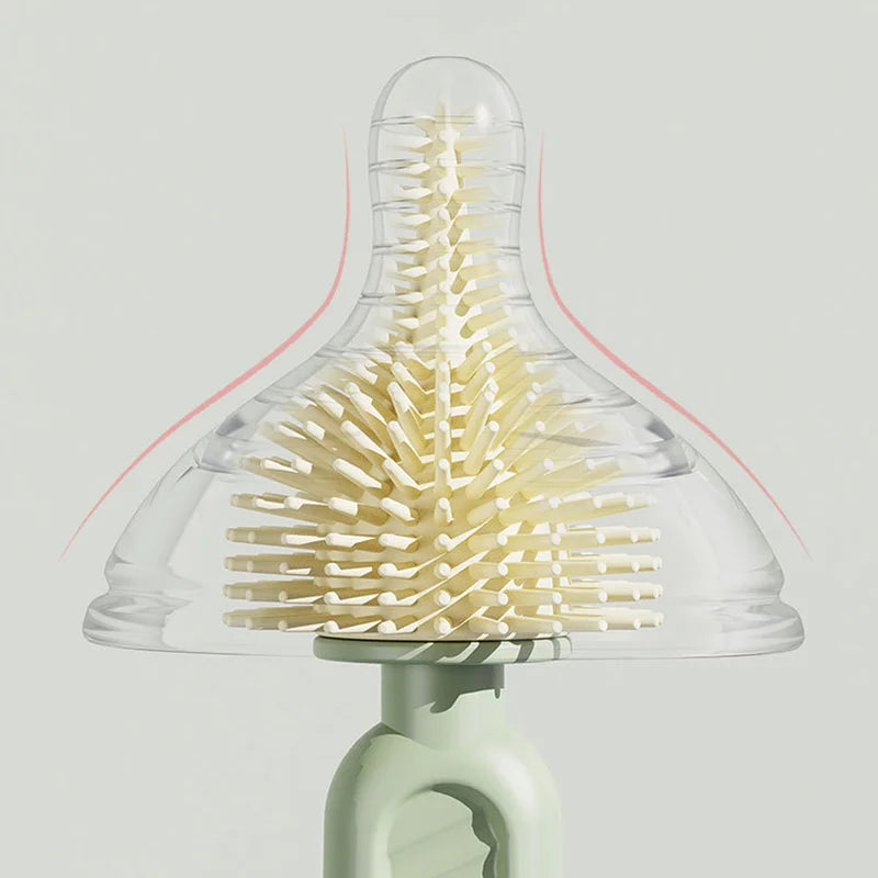 Baby Bottle Cleaning Brush & Drying Rack Set