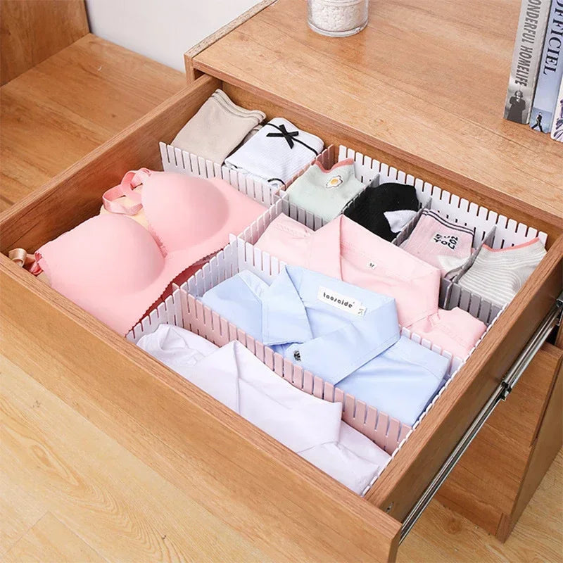 Adjustable Drawer Dividers for Clothes, Underwear & Socks