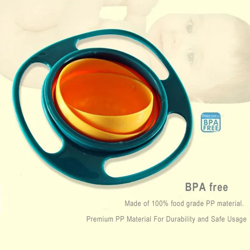 360° Spill-Proof Gyro Bowl for Kids