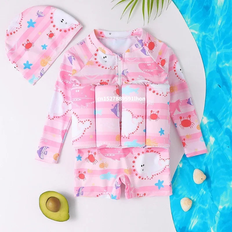 Kids’ Buoyancy Swimsuit – One-Piece Floatation Swimwear