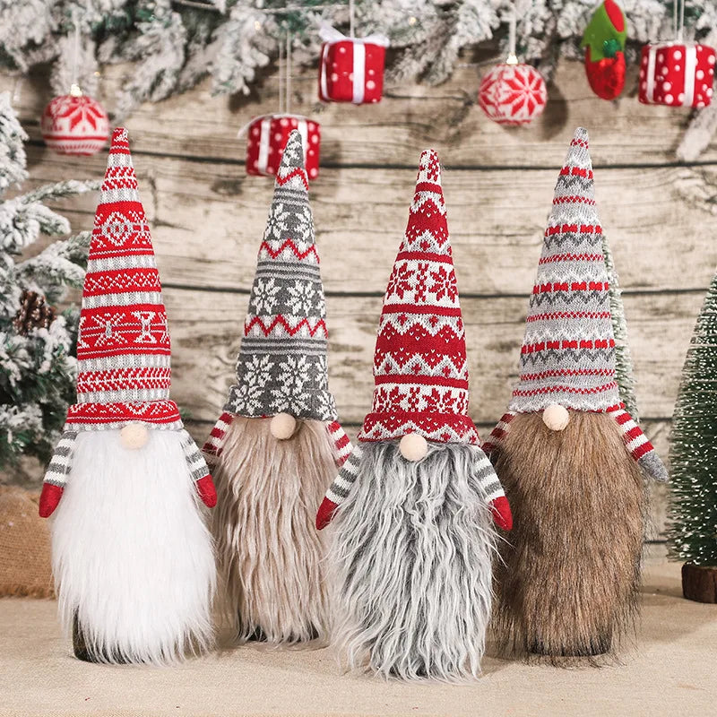 41-Inch Christmas Gnome Wine Bottle Cover – Santa Holiday Wine Gift Bag & Party Décor