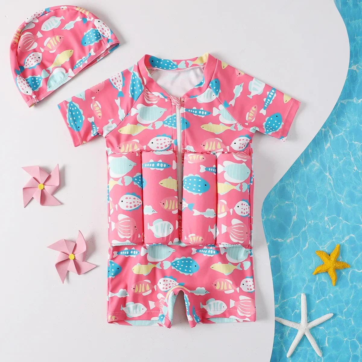 Kids’ Buoyancy Swimsuit – One-Piece Floatation Swimwear