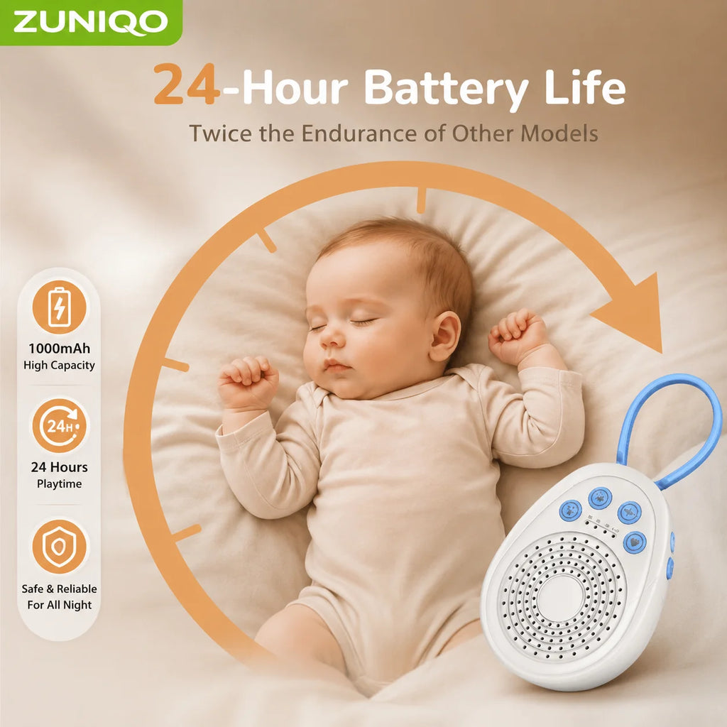 Portable Baby White Noise Machine – 20 Soothing Sounds for Sleep & Travel