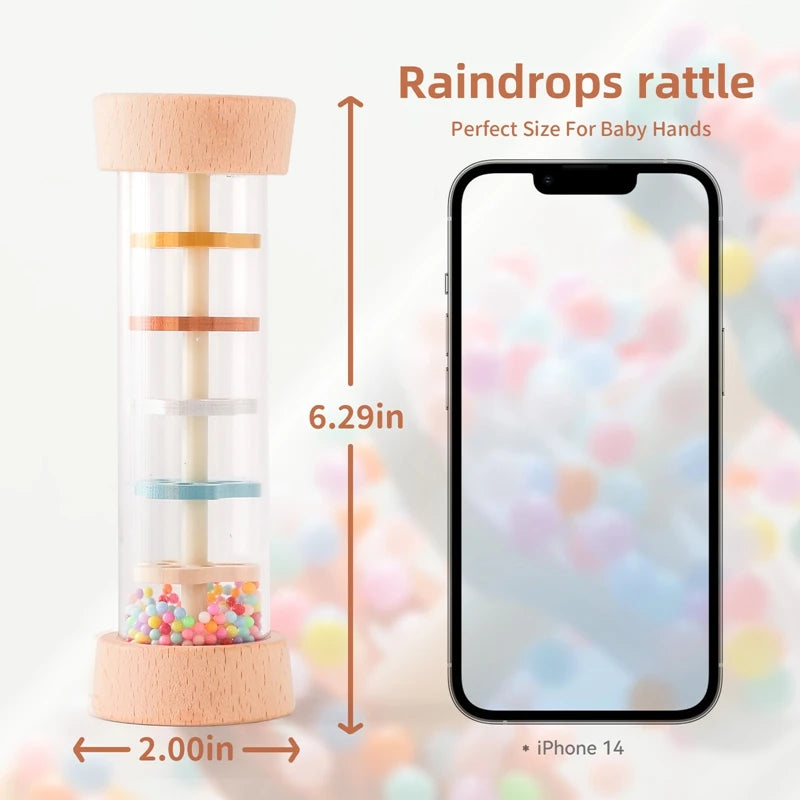 Montessori Rainbow Rain Stick Sensory Toy