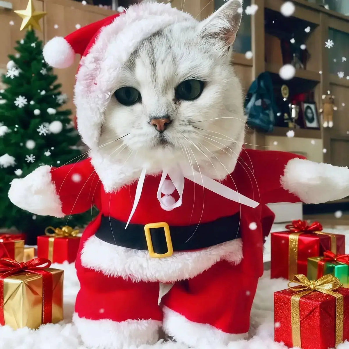 Santa Claus Christmas Pet Costume for Small & Medium Dogs & Cats