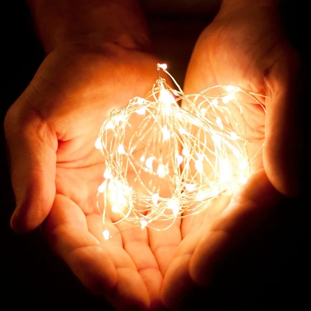 5/10/20/30M USB LED Fairy String Lights – Waterproof Copper Wire Christmas Decor