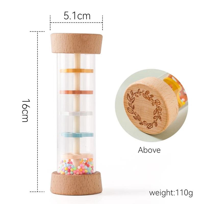 Montessori Rainbow Rain Stick Sensory Toy