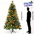 Realistic Artificial Christmas Tree – Full PVC Hinged 5/6/7 Ft