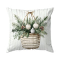 Christmas Winter Village Pillow Covers – 18×18 Inch Holiday Decor