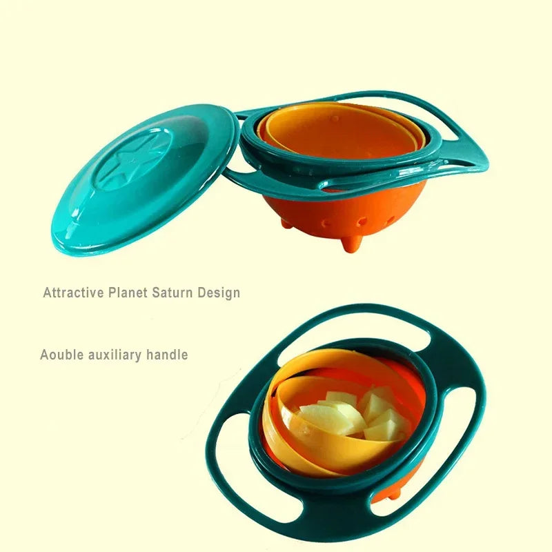 360° Spill-Proof Gyro Bowl for Kids