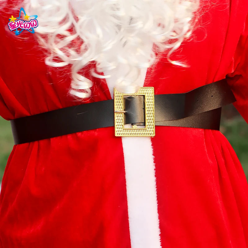 Complete Santa Claus Costume Set for Men – Christmas & Holiday Party Outfit