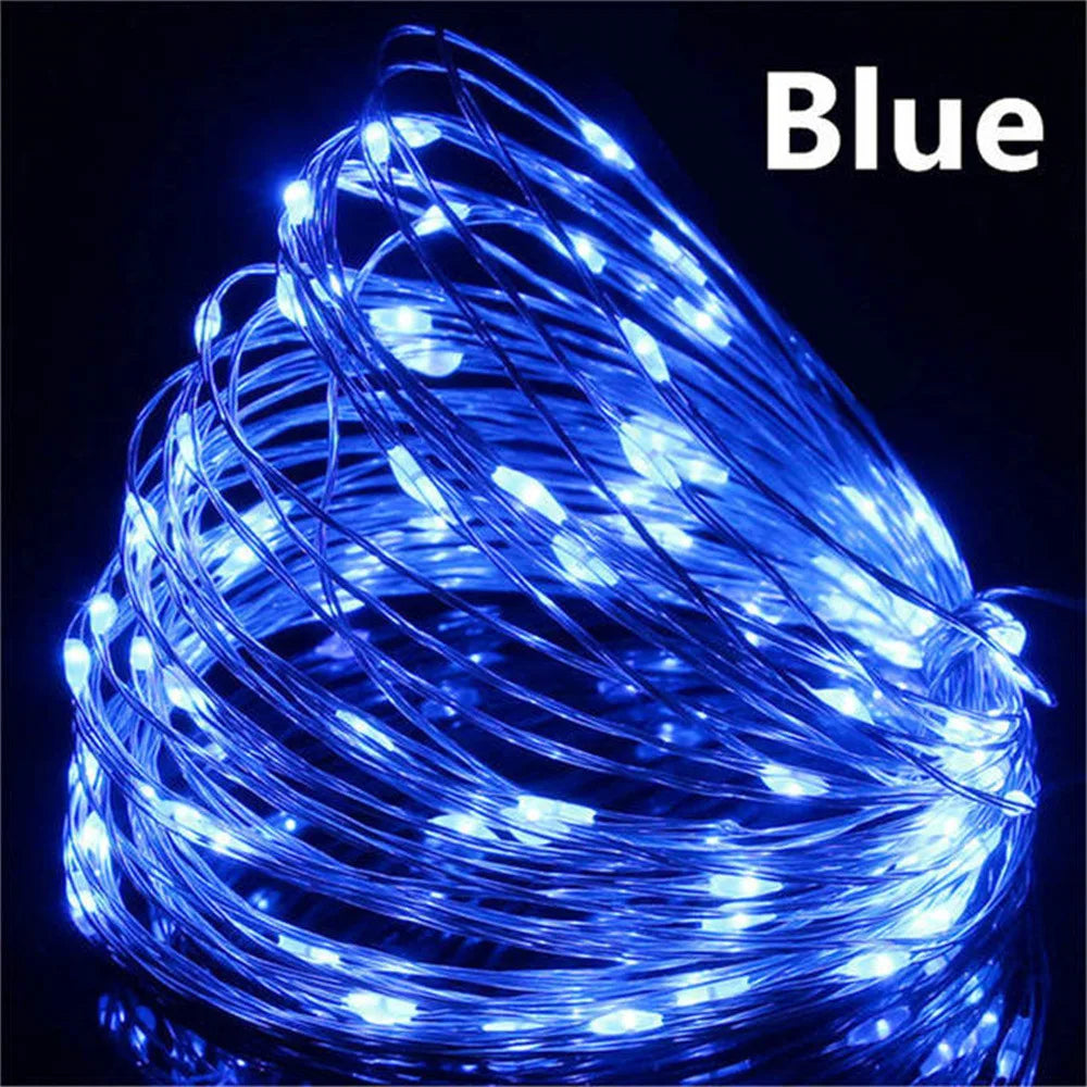 5/10/20/30M USB LED Fairy String Lights – Waterproof Copper Wire Christmas Decor