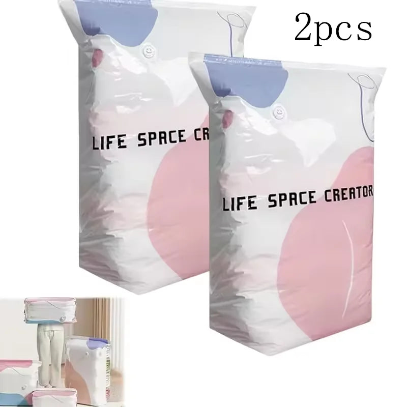 2-Pack Vacuum Storage Bags for Clothes & Bedding