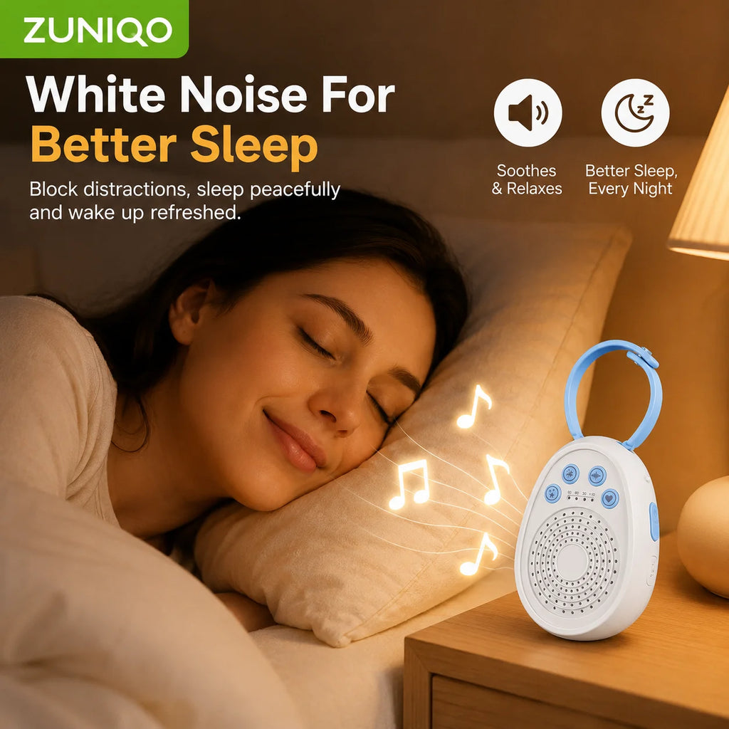Portable Baby White Noise Machine – 20 Soothing Sounds for Sleep & Travel