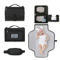 3-in-1 Portable Baby Changing Pad – Waterproof Travel Mat with Storage Pockets