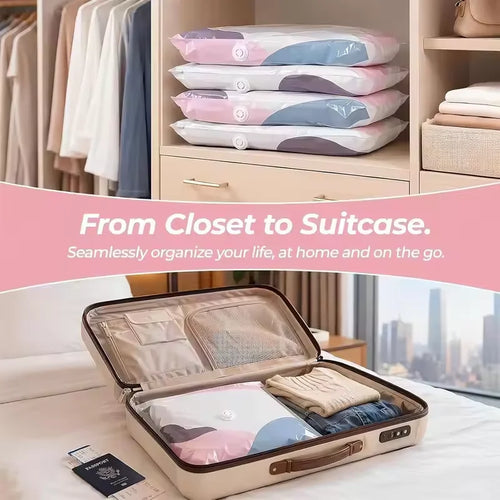 2-Pack Vacuum Storage Bags for Clothes & Bedding