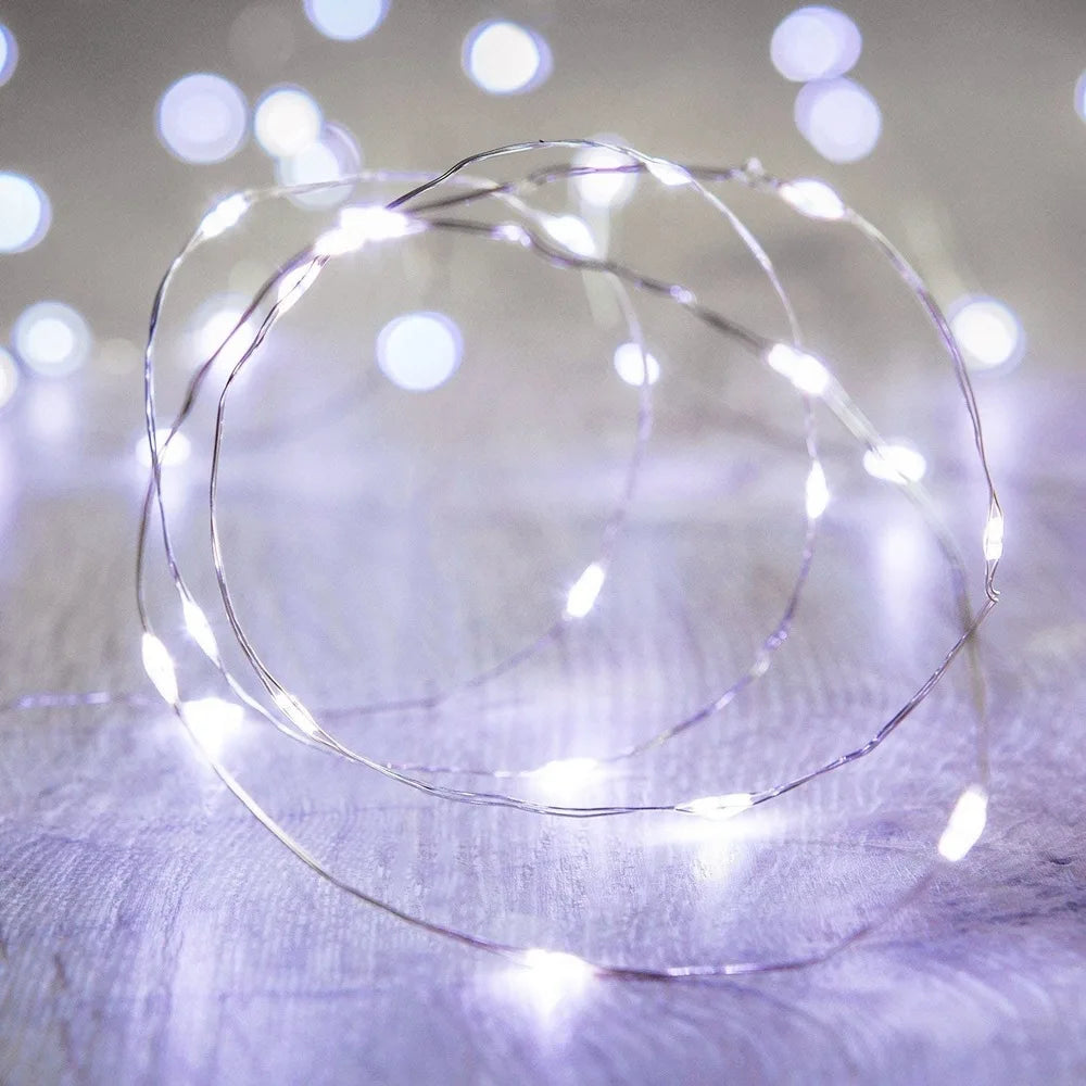 5/10/20/30M USB LED Fairy String Lights – Waterproof Copper Wire Christmas Decor