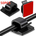 Self-Adhesive Cable Clips – Strong Cord Organizer for Home, Office & Car