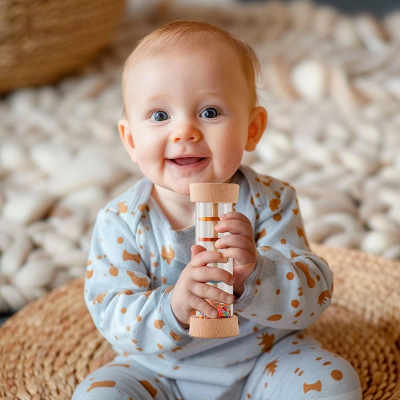 Montessori Rainbow Rain Stick Sensory Toy