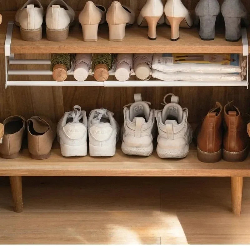 Adjustable Space-Saving Shoe Organizer
