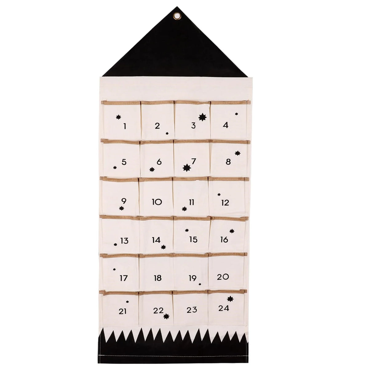Reusable Christmas Advent Calendar with 24 Pockets – Wall Hanging Countdown Decor
