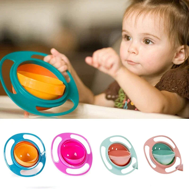 360° Spill-Proof Gyro Bowl for Kids