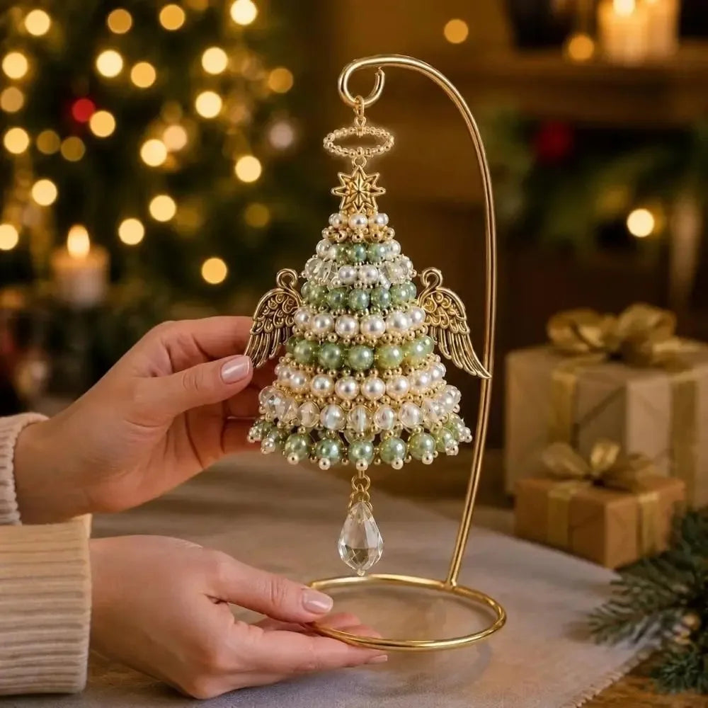 DIY Beaded Christmas Tree Ornament Kit – Festive Hanging Craft & Holiday Decoration Set