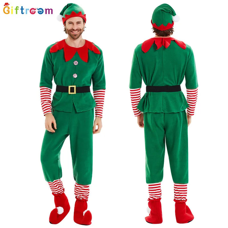 Christmas Elf Costume Set for Kids & Adults – Santa’s Helper Holiday Outfit
