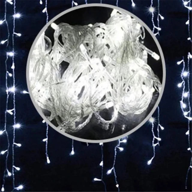 5M LED Icicle String Lights – Outdoor Christmas Curtain Lights
