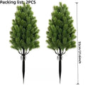 2-Pack 18" Artificial Mini Pine Trees – Realistic Indoor & Outdoor Christmas Decor