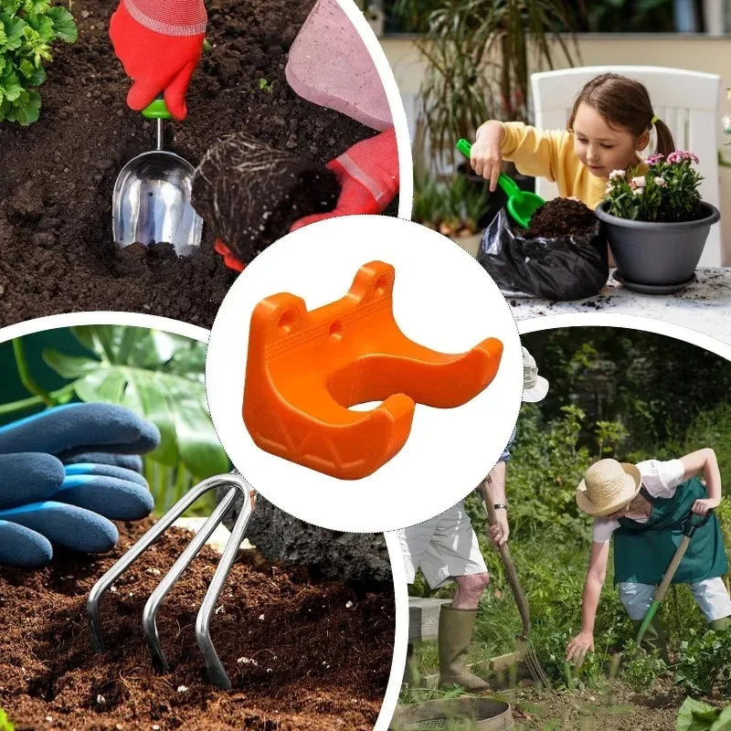 10-Piece Wall-Mounted Garden Tool Organizer