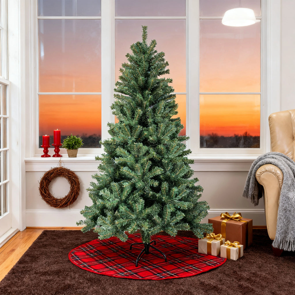 Realistic Artificial Christmas Tree – Full PVC Hinged 5/6/7 Ft