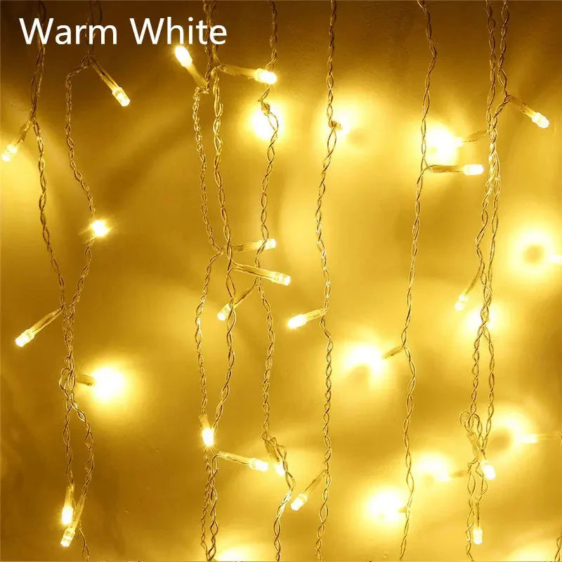5M LED Icicle String Lights – Outdoor Christmas Curtain Lights