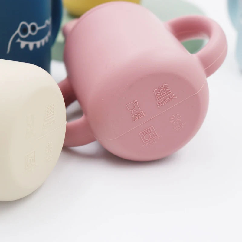 120ml Baby Silicone Sippy Cup – Leakproof BPA-Free Training Cup