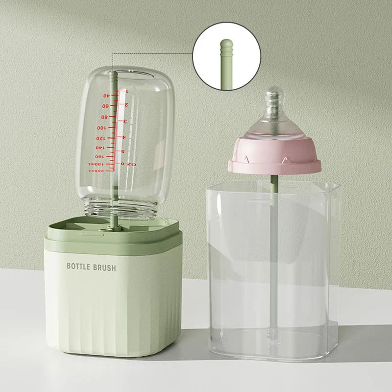 Baby Bottle Cleaning Brush & Drying Rack Set