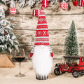 41-Inch Christmas Gnome Wine Bottle Cover – Santa Holiday Wine Gift Bag & Party Décor