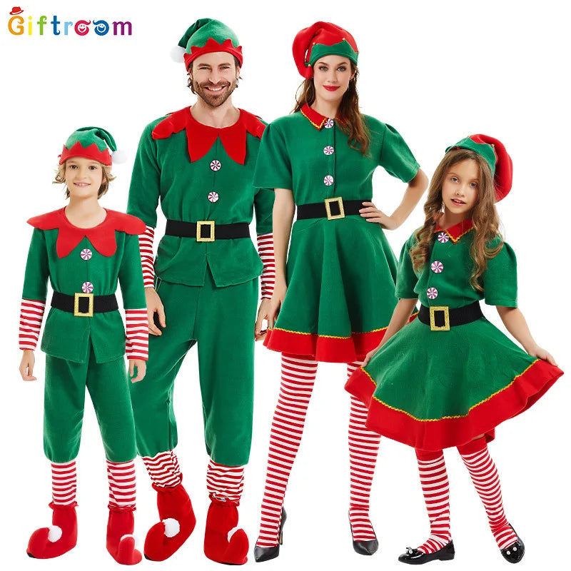 Christmas Elf Costume Set for Kids & Adults – Santa’s Helper Holiday Outfit