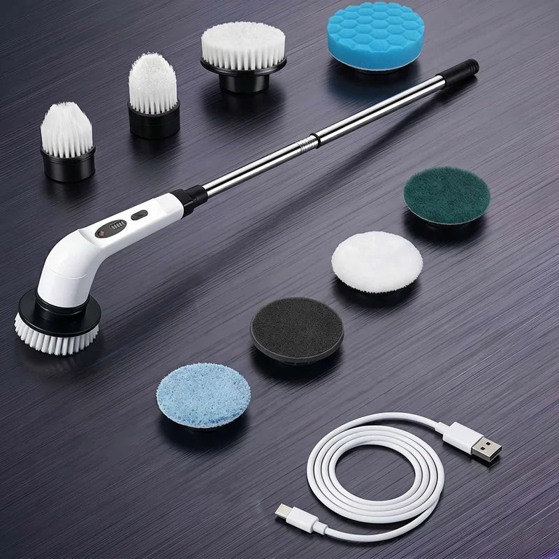 Cordless Electric Spin Scrubber – Multi-Surface Cleaning Brush