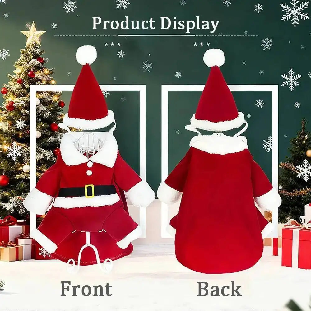 Santa Claus Christmas Pet Costume for Small & Medium Dogs & Cats