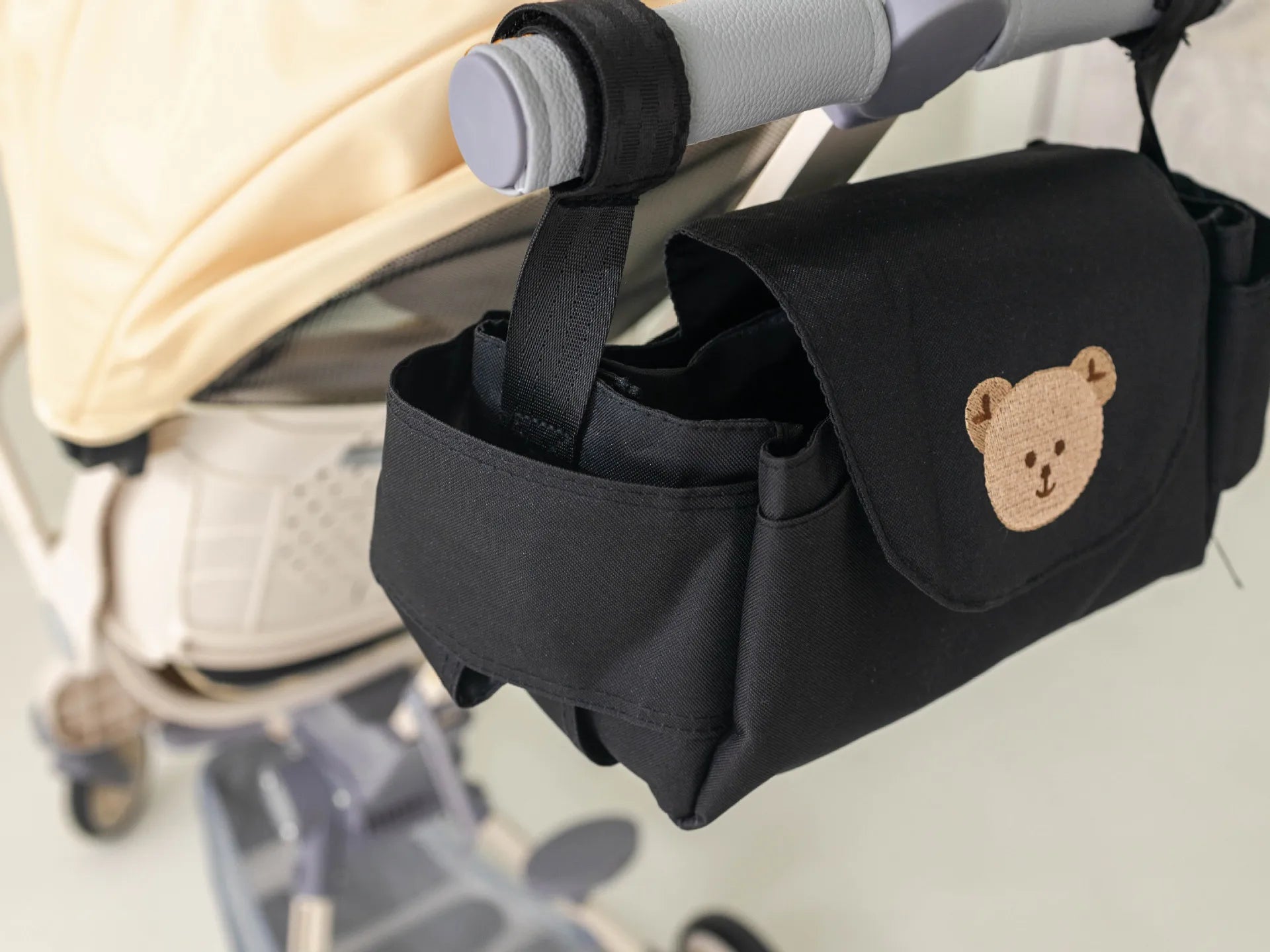 Universal Baby Stroller Organizer – Portable Storage Bag with Cup Holder