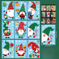 9-Piece Christmas Gnome & Santa Window Clings – Static Holiday Stickers for Windows, Doors & Home Décor